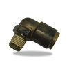 Velvac 17962 Air Brake Fitting Push-Lock Air Brake Fitting, 90° Male Non-Swivel Elbow, Brass, 3/8" x 1/4"