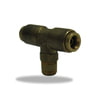 Velvac 17973 Air Brake Fitting Push-Lock Air Brake Fitting, Male Branch Swivel Tee, Brass, 3/8" x 3/8"