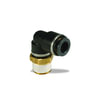Velvac 16281 Air Brake Fitting Push-Lock Air Brake Fitting, 90° Male Swivel Elbow, 5/8" x 1/2"
