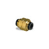 Velvac 16840 Air Brake Fitting Push-Lock Air Brake Fitting, Blukhead Union, 1/4"