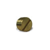 Velvac 17101 Pipe Fitting Pipe Fitting, Slotted Plug, Brass, 1/8"