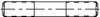 ConMet 10018442 Wheel Hub Stud Wheel Hub Stud - Right, 5/8 in.-18 UNF 5/8 in.-11 UNC x 3.47 in., Style 'I', Double-Ended