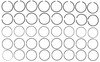 Mahle 50009 Engine Piston Ring Set Engine Piston Ring Set