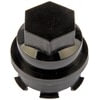 611-623 by DORMAN - Black Wheel Nut Cover M27-2.0, Hex 22mm