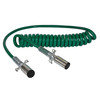 Newstar S-20055 ABS Coiled Cable ABS Coiled Cable - 7-Way, 15ft. Includes Zinc Metal Plugs & Spring Guards