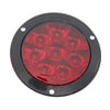 T46RRFA1 by TECNIQ - Stop / Turn / Tail Light - 4" Round, Hi Visibility, Red Lens, Flange Mount, T46 Series