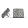 CC50604 by QUALITY CHAIN - Large Tube Foot for Load Lock, 4 in. x 4 in., Gray