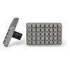 CC50622 by QUALITY CHAIN - Cargo Bar End Pad - Rubber, Gray, Small Tube, 2" x 4"