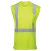JJ Keller 65136 T-Shirt SAFEGEAR™ Hi-Vis Sleeveless T-Shirt With Pocket, Type R Class 2 - 4XL, Lime