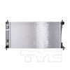 TYC 2819 Radiator Radiator Assembly - Hvy Duty Cooling, Aluminum, Crossflow, 1 Row, 1.42 in. Core Thickness