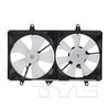 TYC 620010 Dual Radiator and Condenser Fan Assembly Cooling Fan Assembly