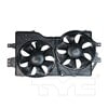 TYC 620140 Dual Radiator and Condenser Fan Assembly Cooling Fan Assembly