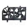 TYC 620360 Dual Radiator and Condenser Fan Assembly Cooling Fan Assembly
