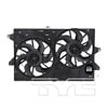 TYC 620750 Dual Radiator and Condenser Fan Assembly Cooling Fan Assembly