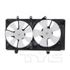 TYC 620830 Dual Radiator and Condenser Fan Assembly Cooling Fan Assembly