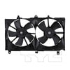 TYC 620980 Dual Radiator and Condenser Fan Assembly Cooling Fan Assembly