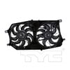 TYC 621280 Dual Radiator and Condenser Fan Assembly Cooling Fan Assembly