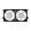 TYC 621440 Dual Radiator and Condenser Fan Assembly Cooling Fan Assembly