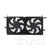 TYC 621530 Dual Radiator and Condenser Fan Assembly Cooling Fan Assembly