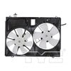 TYC 621600 Dual Radiator and Condenser Fan Assembly Cooling Fan Assembly