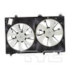 TYC 622000 Dual Radiator and Condenser Fan Assembly Cooling Fan Assembly