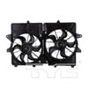 TYC 622180 Dual Radiator and Condenser Fan Assembly Cooling Fan Assembly
