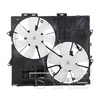TYC 622530 Dual Radiator and Condenser Fan Assembly Cooling Fan Assembly