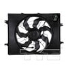 TYC 622630 Dual Radiator and Condenser Fan Assembly Cooling Fan Assembly