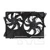 TYC 622780 Dual Radiator and Condenser Fan Assembly Cooling Fan Assembly