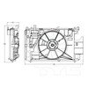 TYC 623150 Dual Radiator and Condenser Fan Assembly Cooling Fan Assembly