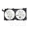 TYC 623480 Dual Radiator and Condenser Fan Assembly Cooling Fan Assembly