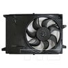 TYC 623650 Dual Radiator and Condenser Fan Assembly Cooling Fan Assembly