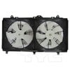 TYC 623660 Dual Radiator and Condenser Fan Assembly Cooling Fan Assembly
