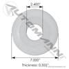 M14713 by AUTOMANN - Suspension Hardware Kit, Polyurethane, 7" OD, Height Control Pad