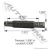 Automann M5268 Leaf Spring Pin Leaf Spring Pin, 1-3/8"-6 Thread x 5.98" Length for International (IHC) Front