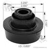 Automann M203039 Engine Mount Engine Mount - For Poly Use M203039UB, Front Upper, 70 Duro, Use with M203041 Washer