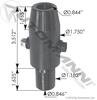 M23319 by AUTOMANN - Transmission Mount Isolator, High-Density Rubber, For Fuller