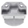 15729 by PACCAR - License Plate Light Bracket - 2-Screw Bracket Mount, Gray, Polycarbonate, For 15 Series License Plate Lights