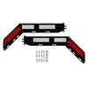 Paccar B673025WTBK Mud Flap Hanger Mud Flap Hanger - Angled Spring Loaded Type, Powdercoated Carbon Steel, 30.25" Nominal