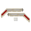 Paccar B673025WTSK Mud Flap Hanger Mud Flap Hanger - Angled Spring Loaded Type, Bright 430 Stainless Steel, 30.25" Nominal