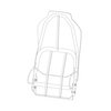 Paccar SP12126 Seat Back Frame Seat Back Frame - High Back, for Kenworth Applications