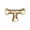 11215 by HALDEX - Air Brake Air Line Connector Fitting - Union Tee Fitting for Nylon Tubing, Size 3/8" O.D.