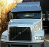 V-8036 by ARANDA - Sun Visor - 17", Stainless Steel, With 10 Combo Light Holes, For VN/VNL Daycab