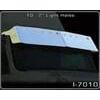 Aranda I-7010 INTERNATIONAL 9000I SERIES TRUCKS STAINLESS DROP VISOR 13 INCH has 10 - 2 inch holes across top see picture