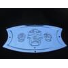 Aranda BPSKULL Step Plate Step Plate - Skull, Stainless Steel