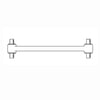 Hendrickson 48411-001 Axle Torque Rod Axle Torque Rod - Assembly, Shim Type Adjustable, 15.83 Inch, Front