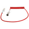 Tectran 7BTG542MG Trailer Power Cable Trailer Power Cable - 15 ft., Single Pole, Powercoil, 4 Gauge, Red, with Spring Guards