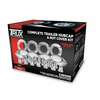 TRUX THUB-C5 Trailer Axle Hub Cap Wheel Accessories - Hub Cap Kit, Chrome, Metal, for Trailers