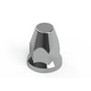 American Chrome 18300 Wheel Nut Cover Wheel Fastener Cover - ABS Chrome Nut Cover, 33mm x 2.88 in. Push-On with Flange