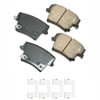 ASP1057A by AKEBONO - Performance Ultra Premium Ceramic Disc Brake Pad Kit